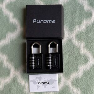 New Black Combination Padlocks